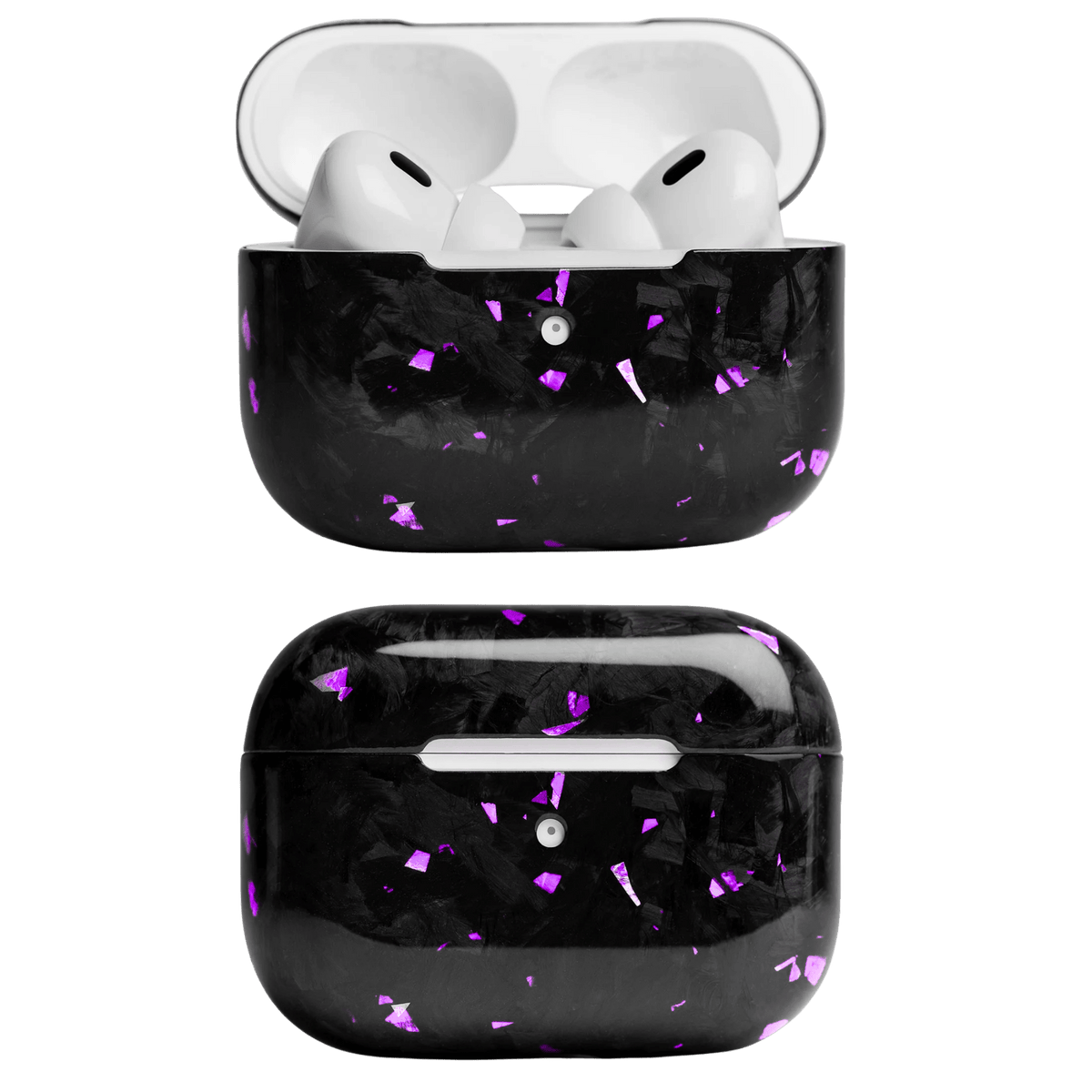 Forged Carbon Fiber AirPods Case | Purple Fragment - Pristine Carbon