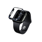 Forged Carbon Fiber Apple Watch Case | Blue Fragment - Pristine Carbon