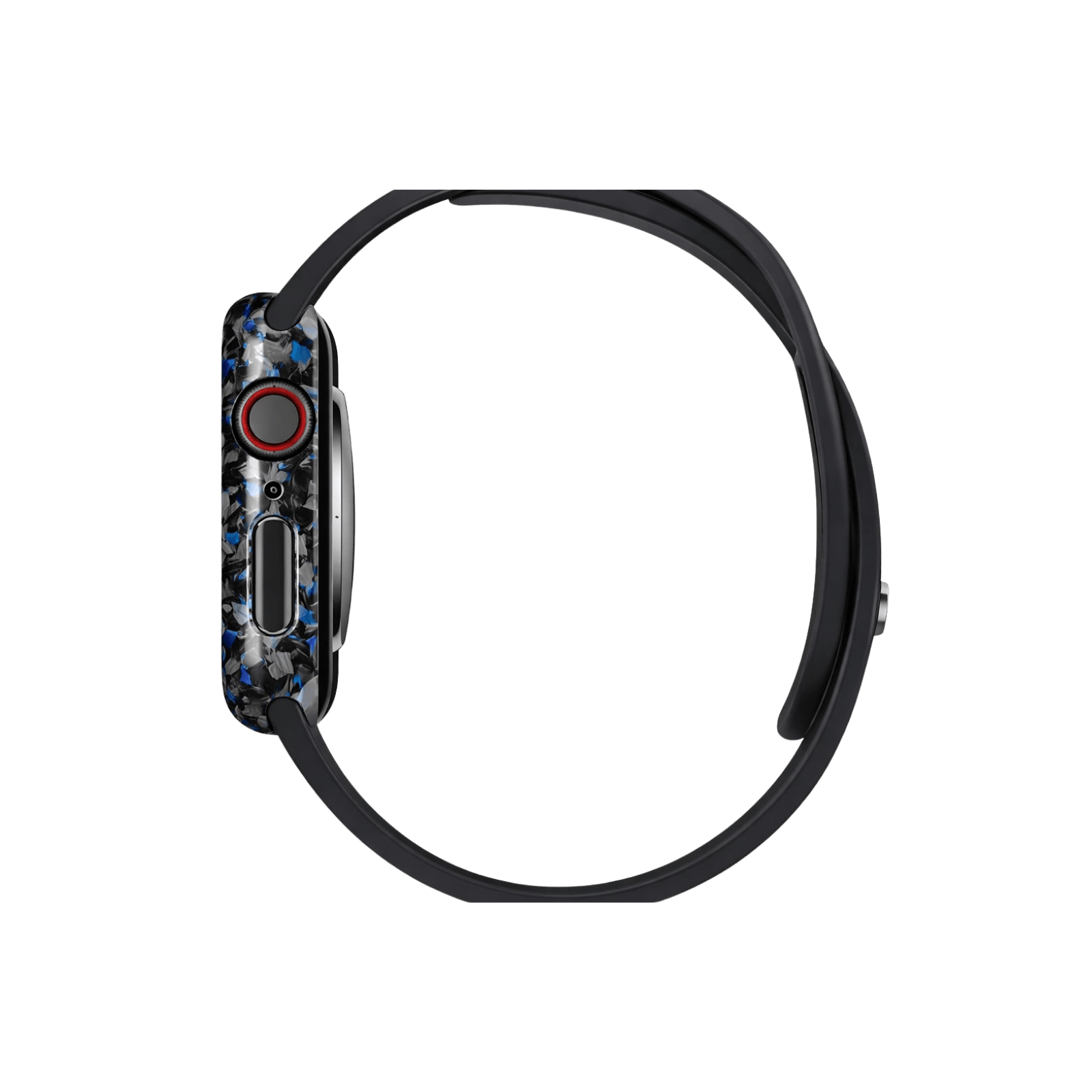 Forged Carbon Fiber Apple Watch Case | Blue Fragment - Pristine Carbon