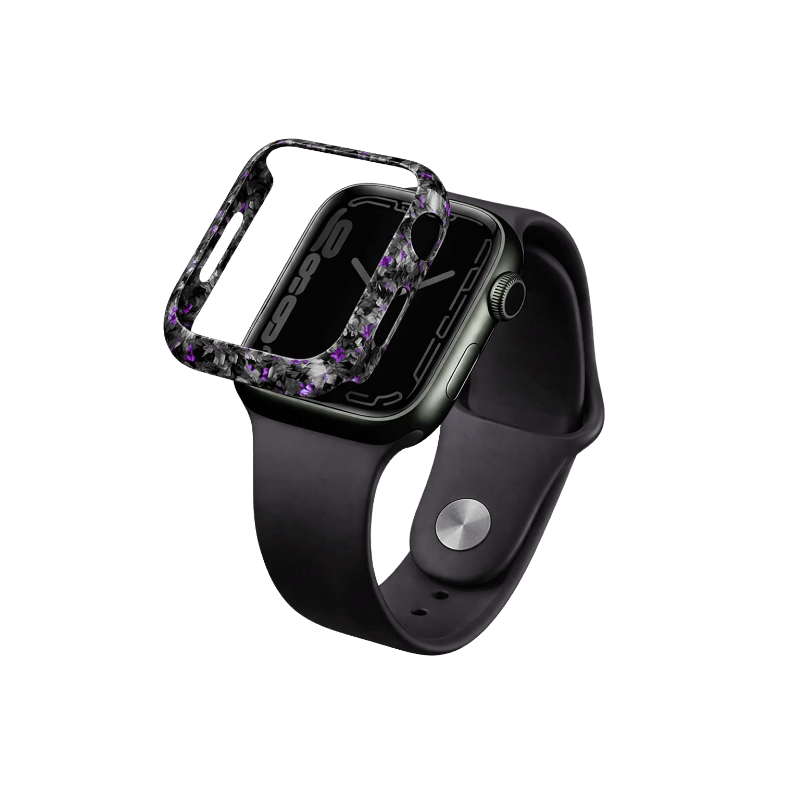 Forged Carbon Fiber Apple Watch Case | Purple Fragment - Pristine Carbon