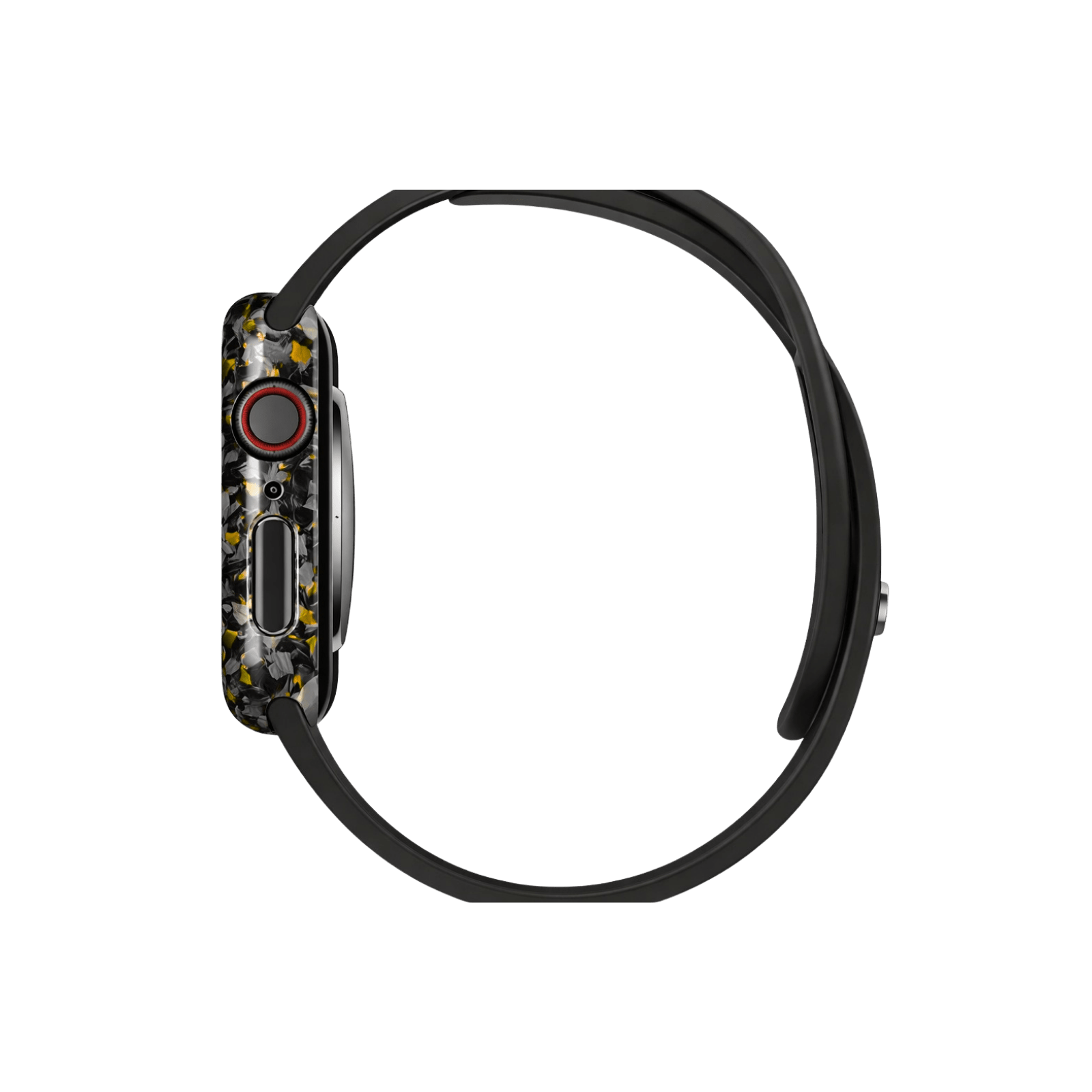 Forged Carbon Fiber Apple Watch Case | Yellow Fragment - Pristine Carbon