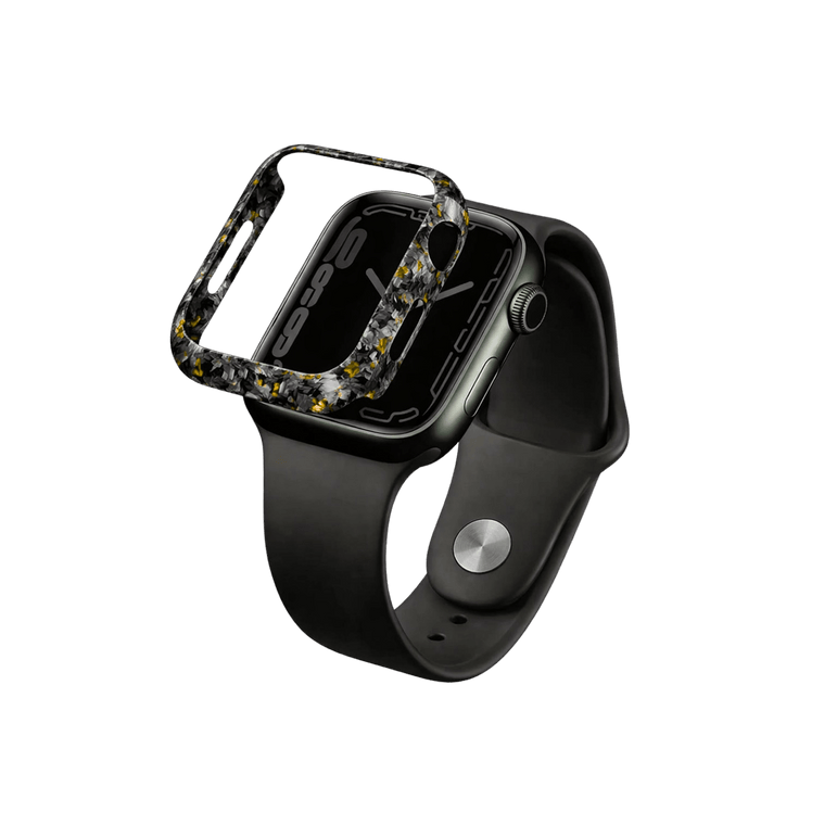 Forged Carbon Fiber Apple Watch Case | Yellow Fragment - Pristine Carbon