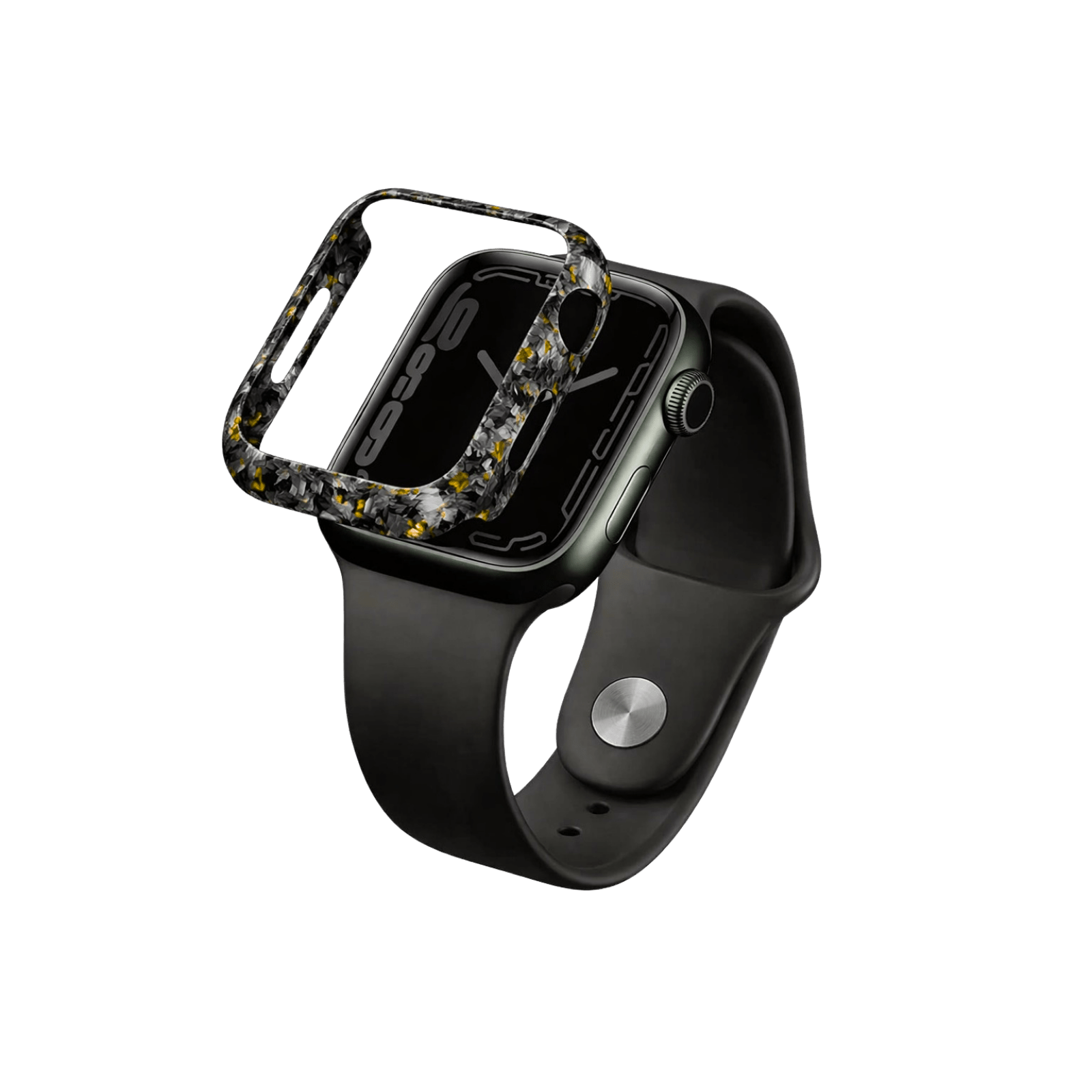 Forged Carbon Fiber Apple Watch Case | Yellow Fragment - Pristine Carbon