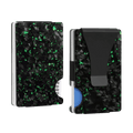 Forged Carbon Fiber Card Holder | Green Fragment - Pristine Carbon