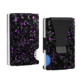 Forged Carbon Fiber Card Holder | Purple Fragment - Pristine Carbon