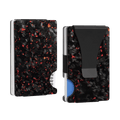 Forged Carbon Fiber Card Holder | Red Fragment - Pristine Carbon
