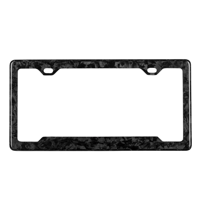 Forged Carbon Fiber License Plate Frame - Pristine Carbon