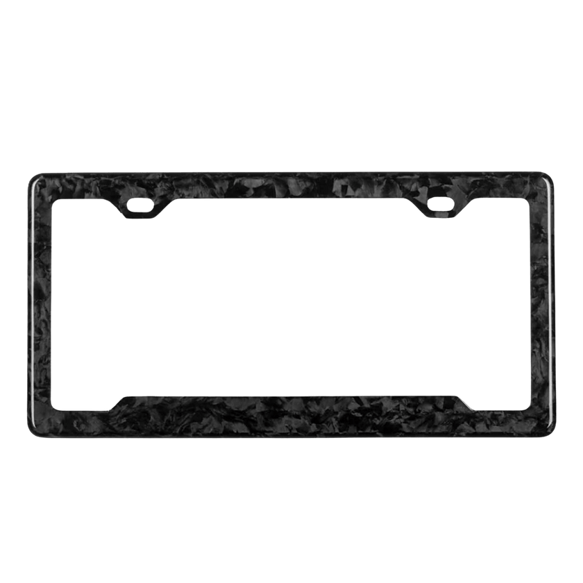 Forged Carbon Fiber License Plate Frame - Pristine Carbon