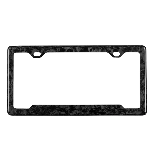 Forged Carbon Fiber License Plate Frame - Pristine Carbon