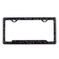 Forged Carbon Fiber License Plate Frame | Purple Fragment - Pristine Carbon