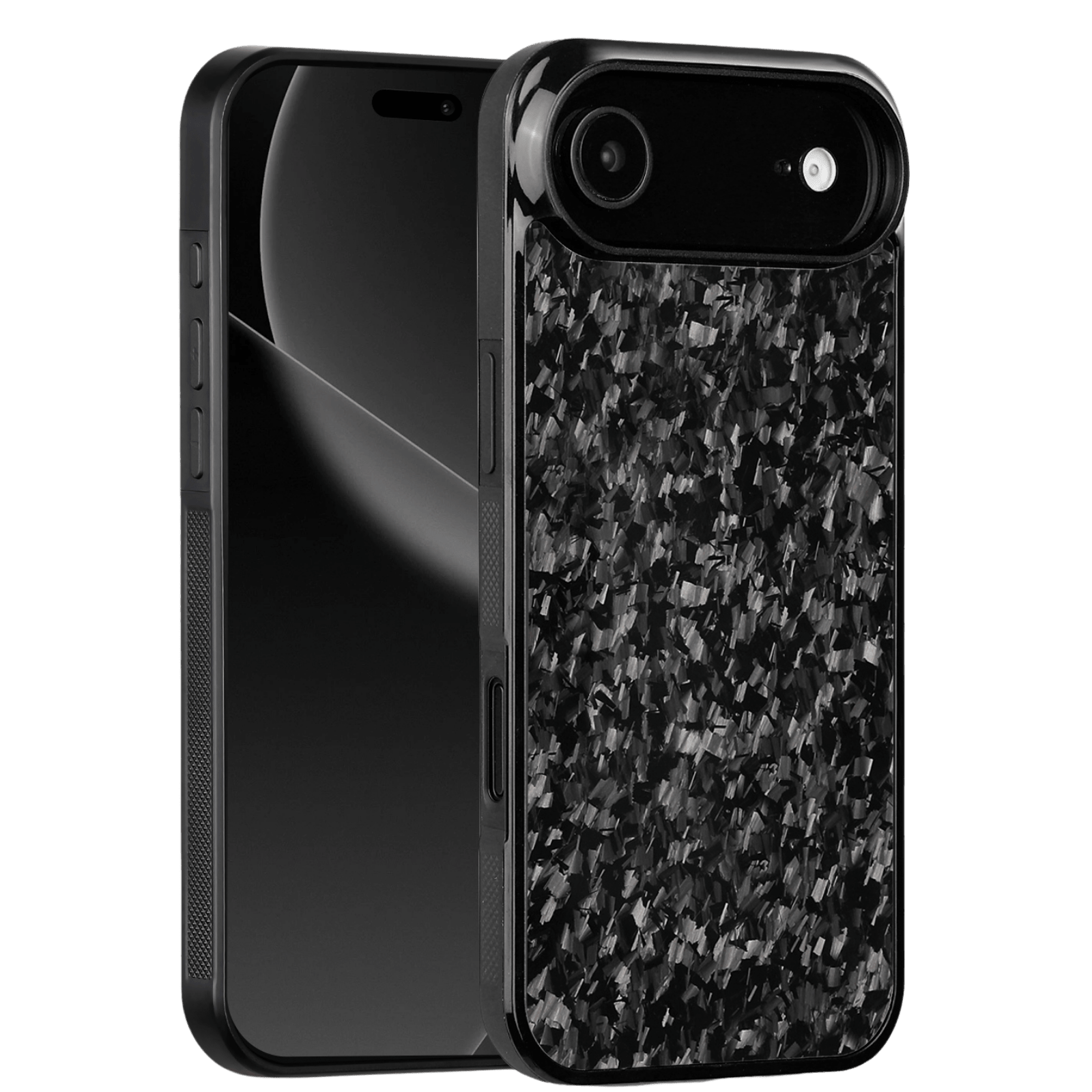 Forged Carbon iPhone Case – Black Fragment | Forge Series V1 - Pristine Carbon