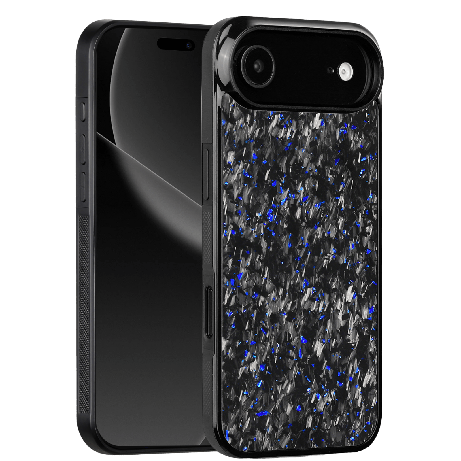 Forged Carbon iPhone Case – Blue Fragment | Forge Series V1 - Pristine Carbon