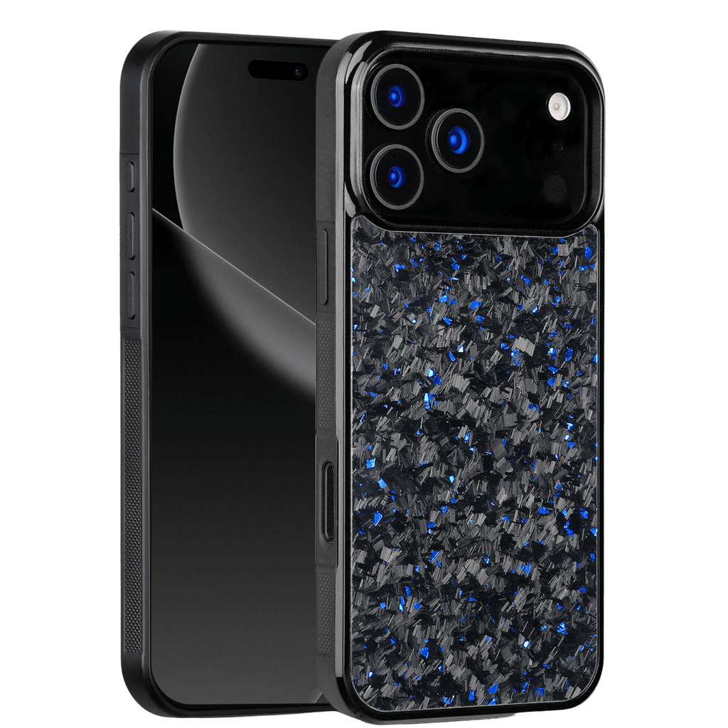 Forged Carbon iPhone Case – Blue Fragment | Forge Series V1 - Pristine Carbon
