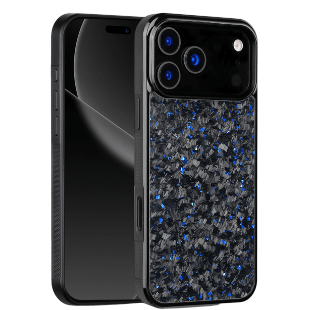 Forged Carbon iPhone Case – Blue Fragment | Forge Series V1 - Pristine Carbon