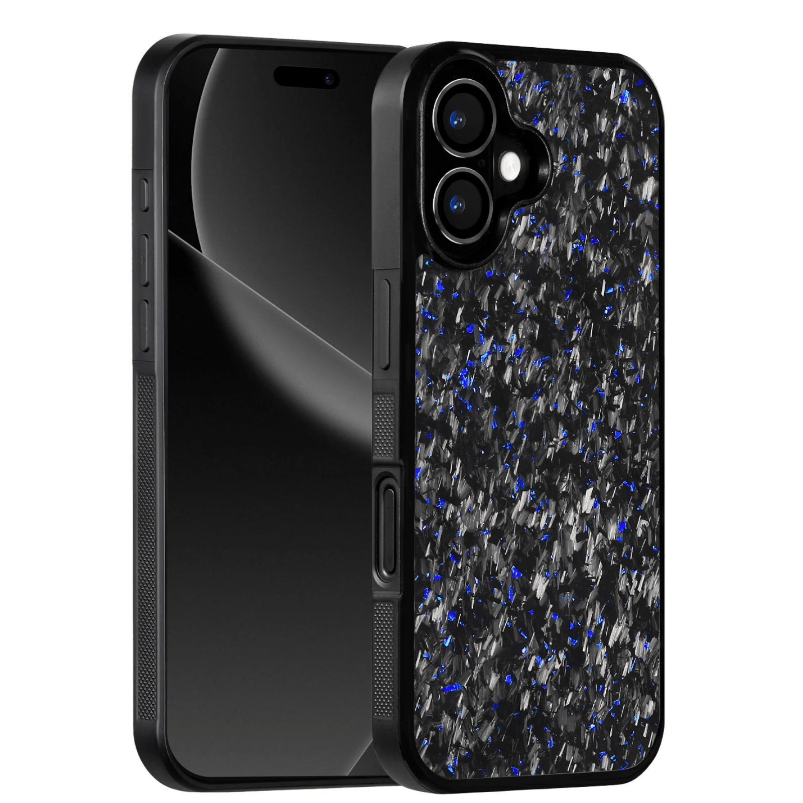 Forged Carbon iPhone Case – Blue Fragment | Forge Series V1 - Pristine Carbon