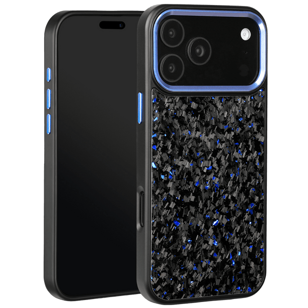 Forged Carbon iPhone Case – Blue Fragment | Forge Series V2 - Pristine Carbon