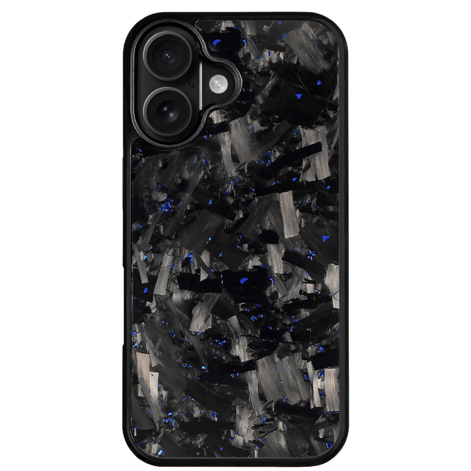 Forged Carbon iPhone Case – Blue Fragment Large | Forge Series V1 - Pristine Carbon