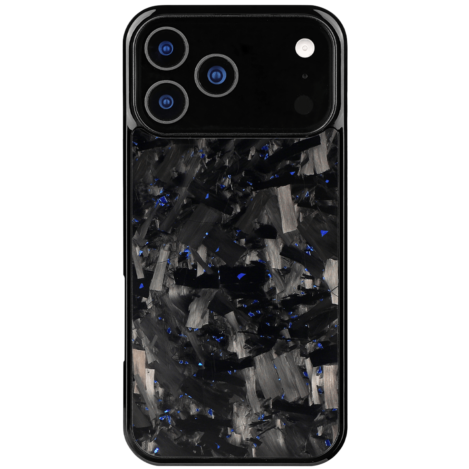 Forged Carbon iPhone Case – Blue Fragment Large | Forge Series V1 - Pristine Carbon