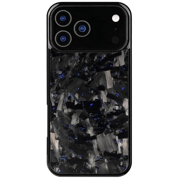 Forged Carbon iPhone Case – Blue Fragment Large | Forge Series V1 - Pristine Carbon