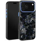 Forged Carbon iPhone Case – Blue Large Fragment | Forge Series V2 - Pristine Carbon