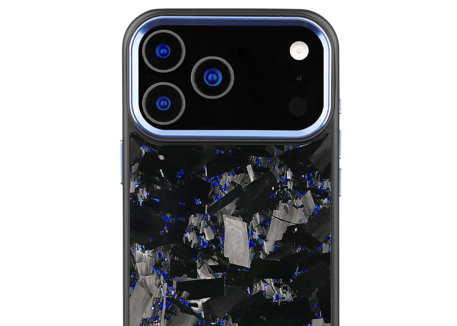 Forged Carbon iPhone Case – Blue Large Fragment | Forge Series V2 - Pristine Carbon