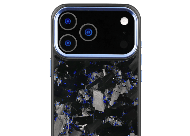 Forged Carbon iPhone Case – Blue Large Fragment | Forge Series V2 - Pristine Carbon