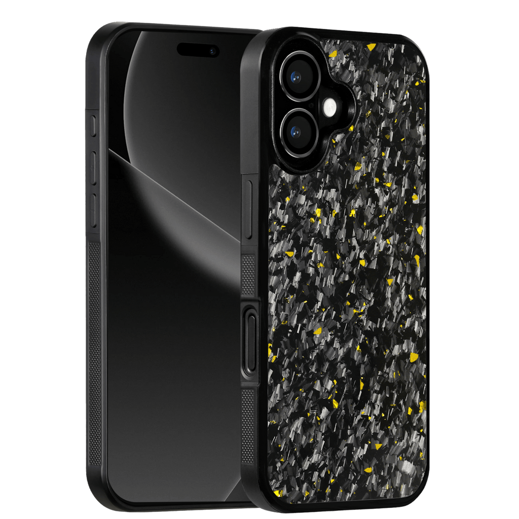 Forged Carbon iPhone Case – Gold Fragment | Forge Series V1 - Pristine Carbon