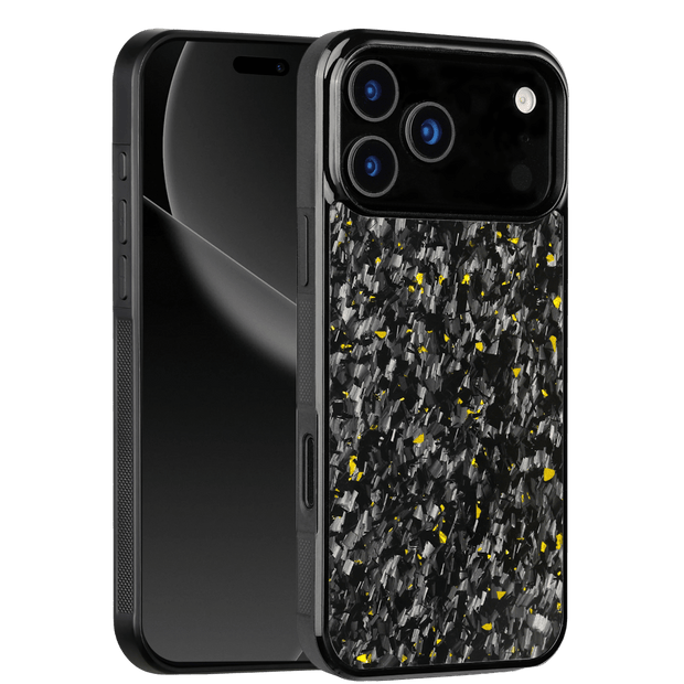 Forged Carbon iPhone Case – Gold Fragment | Forge Series V1 - Pristine Carbon