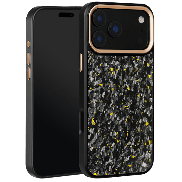 Forged Carbon iPhone Case – Gold Fragment | Forge Series V2 - Pristine Carbon