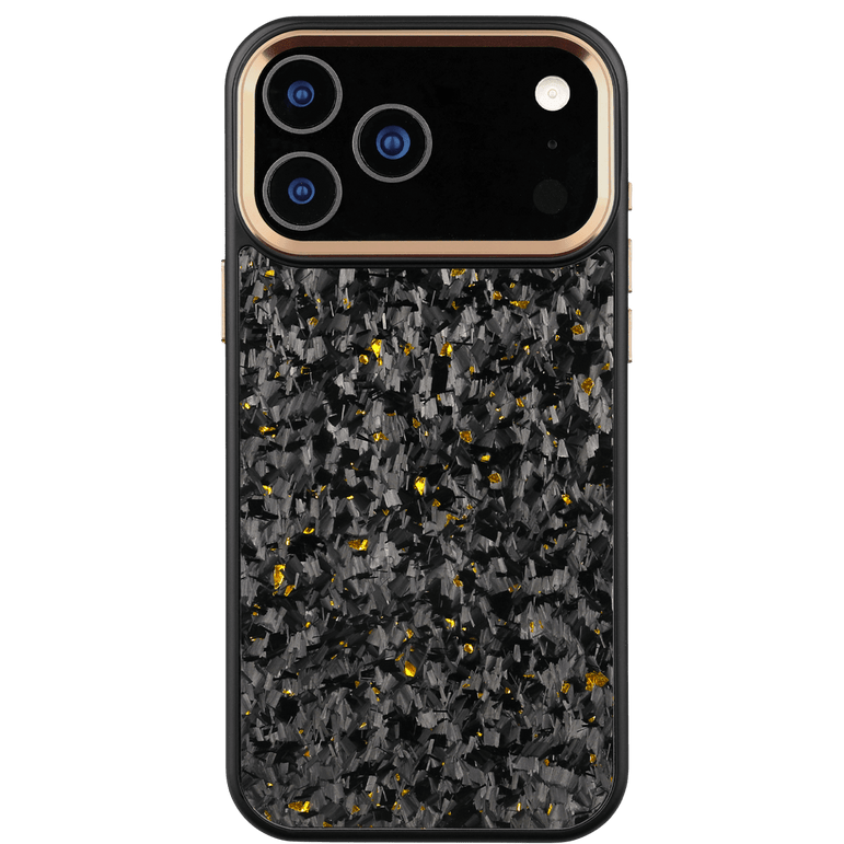 Forged Carbon iPhone Case – Gold Fragment | Forge Series V2 - Pristine Carbon