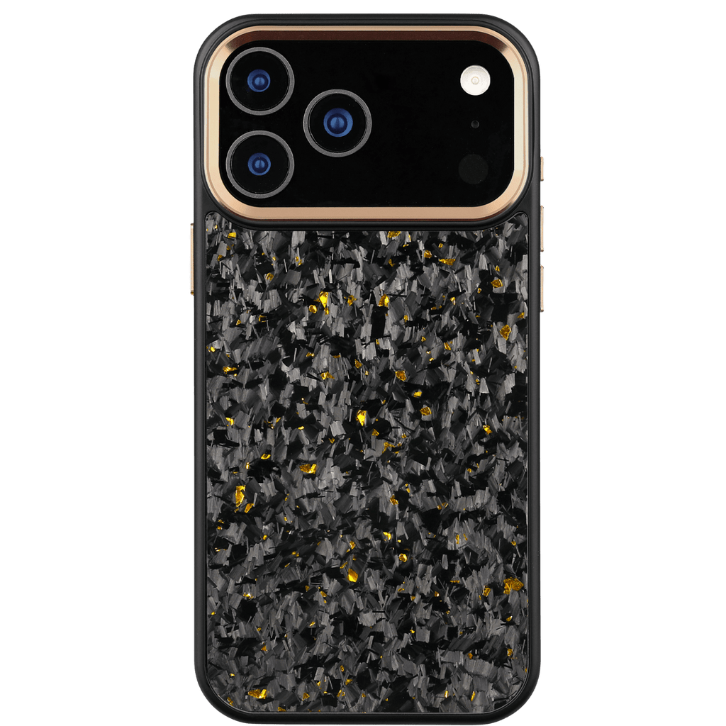 Forged Carbon iPhone Case – Gold Fragment | Forge Series V2 - Pristine Carbon
