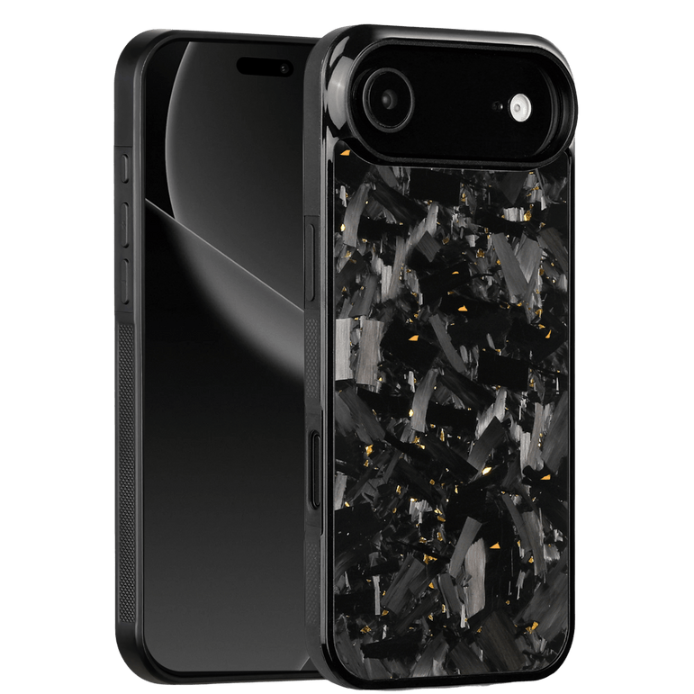 Forged Carbon iPhone Case – Gold Fragment Large | Forge Series V1 - Pristine Carbon