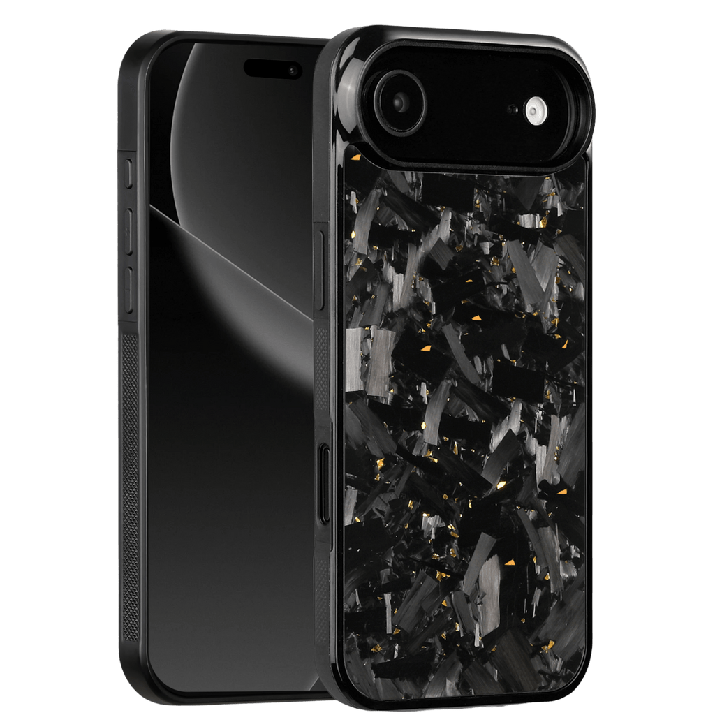 Forged Carbon iPhone Case – Gold Fragment Large | Forge Series V1 - Pristine Carbon