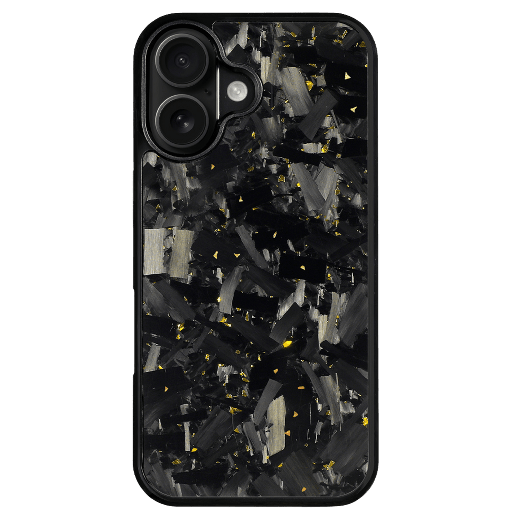 Forged Carbon iPhone Case – Gold Fragment Large | Forge Series V1 - Pristine Carbon