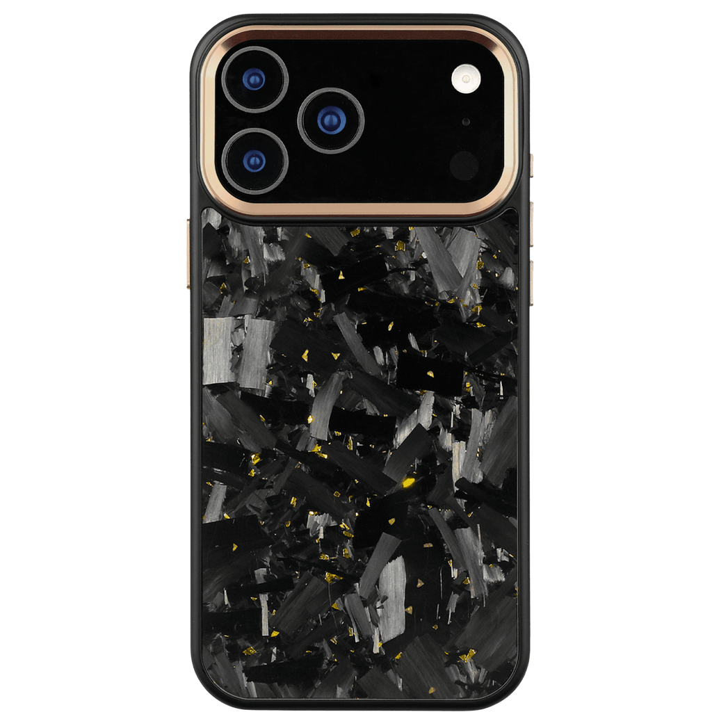 Forged Carbon iPhone Case – Gold Large Fragment | Forge Series V2 - Pristine Carbon