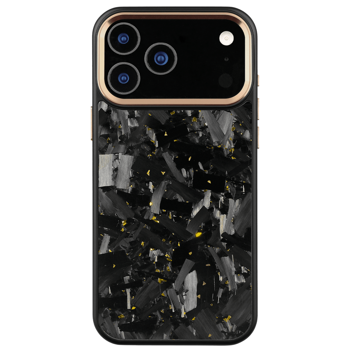 Forged Carbon iPhone Case – Gold Large Fragment | Forge Series V2 - Pristine Carbon