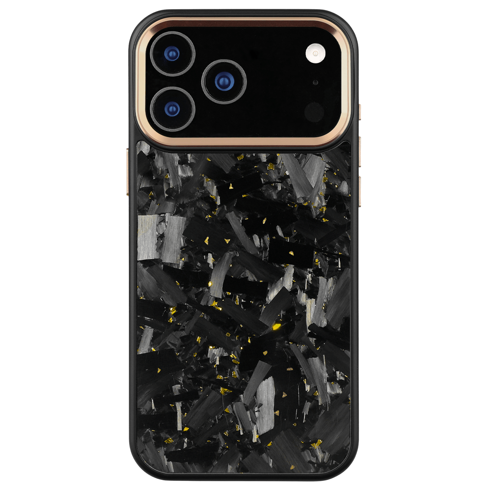 Forged Carbon iPhone Case – Gold Large Fragment | Forge Series V2 - Pristine Carbon
