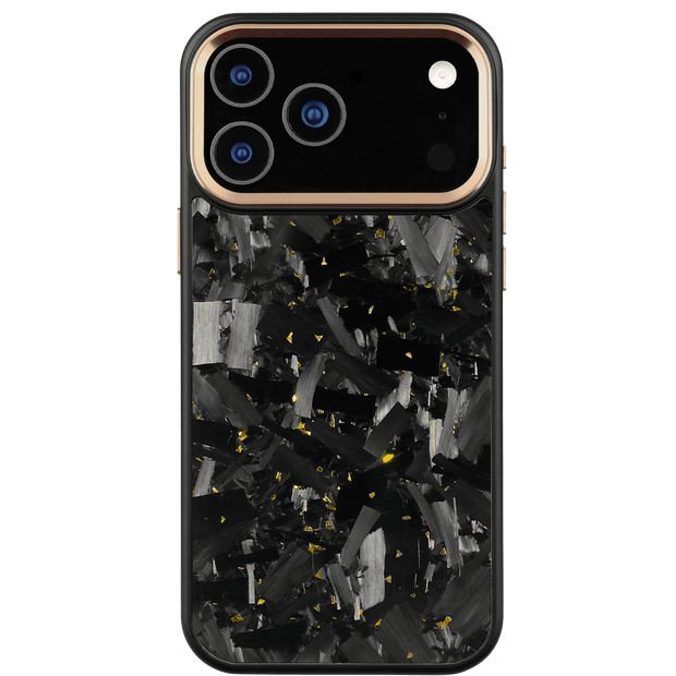 Forged Carbon iPhone Case – Gold Large Fragment | Forge Series V2 - Pristine Carbon