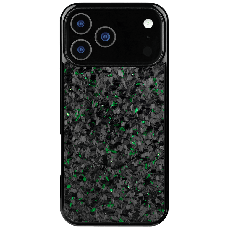 Forged Carbon iPhone Case – Green Fragment | Forge Series V1 - Pristine Carbon