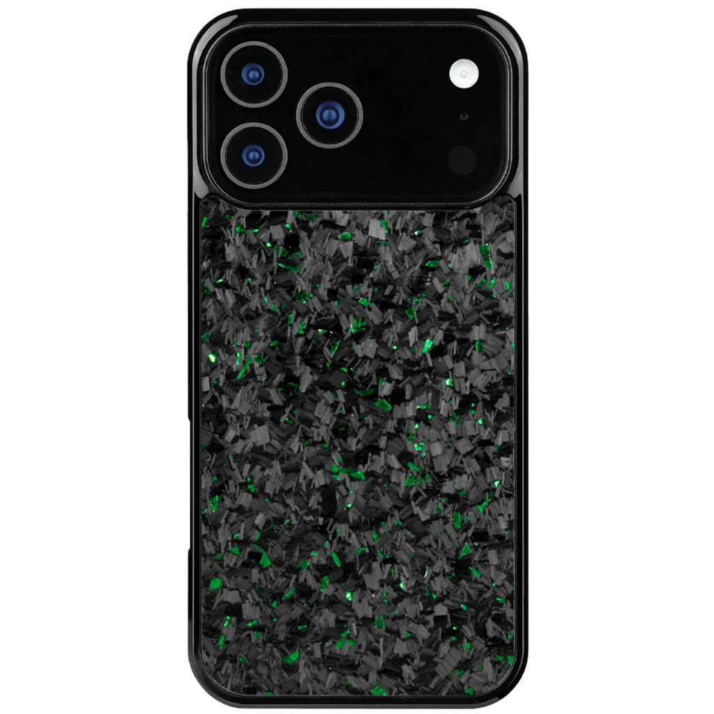 Forged Carbon iPhone Case – Green Fragment | Forge Series V1 - Pristine Carbon