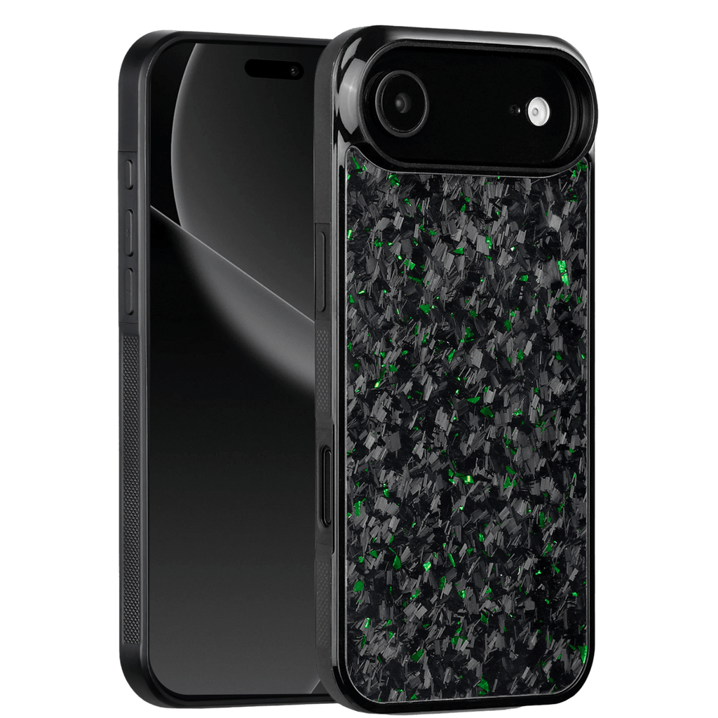 Forged Carbon iPhone Case – Green Fragment | Forge Series V1 - Pristine Carbon