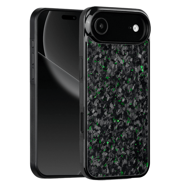 Forged Carbon iPhone Case – Green Fragment | Forge Series V1 - Pristine Carbon