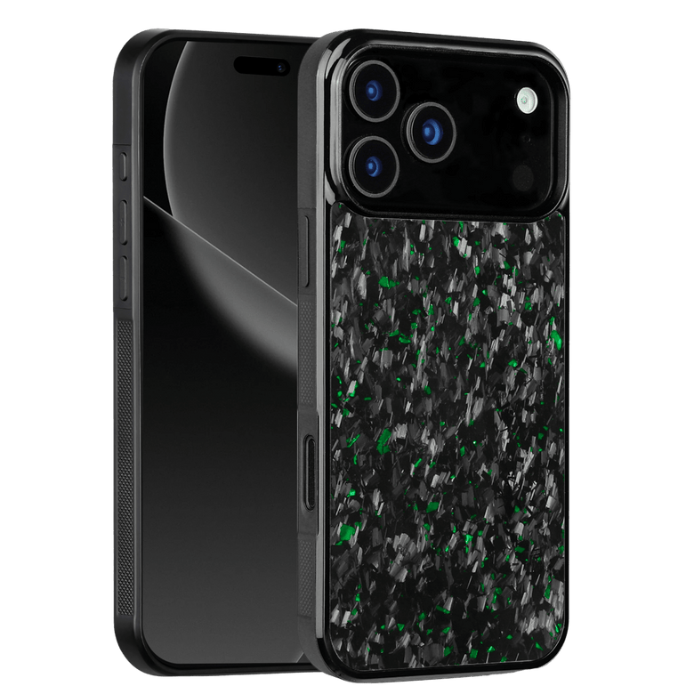 Forged Carbon iPhone Case – Green Fragment | Forge Series V1 - Pristine Carbon