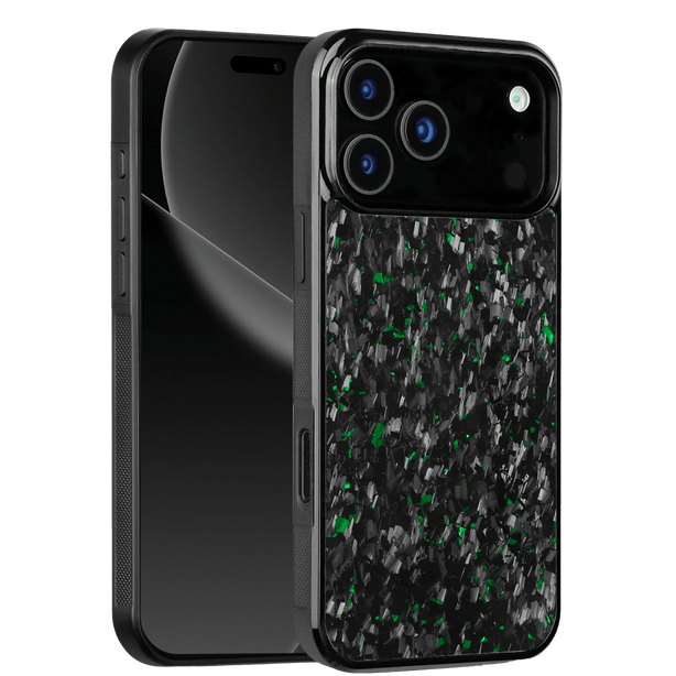 Forged Carbon iPhone Case – Green Fragment | Forge Series V1 - Pristine Carbon