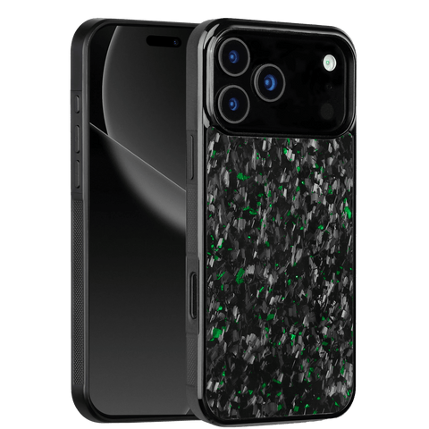 Forged Carbon iPhone Case – Green Fragment | Forge Series V1 - Pristine Carbon