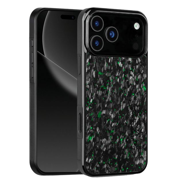 Forged Carbon iPhone Case – Green Fragment | Forge Series V1 - Pristine Carbon