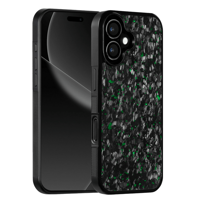 Forged Carbon iPhone Case – Green Fragment | Forge Series V1 - Pristine Carbon
