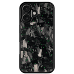 Forged Carbon iPhone Case – Green Fragment Large | Forge Series V1 - Pristine Carbon