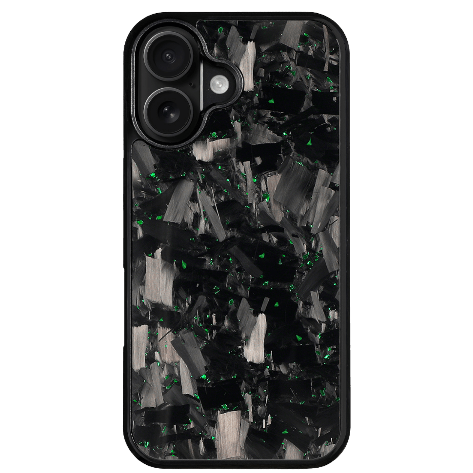 Forged Carbon iPhone Case – Green Fragment Large | Forge Series V1 - Pristine Carbon