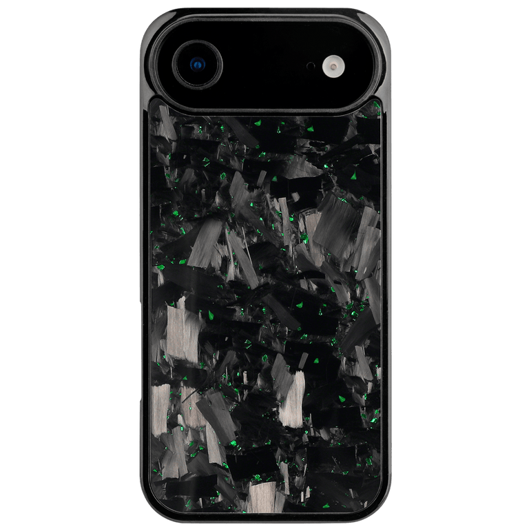 Forged Carbon iPhone Case – Green Fragment Large | Forge Series V1 - Pristine Carbon